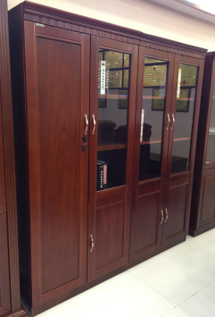 君发永旺 木质四门书柜