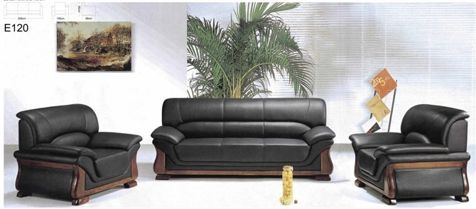 世纪京洲 皮质办公沙发 商务办公室沙发 会客办公沙发茶几组合  西皮单人位