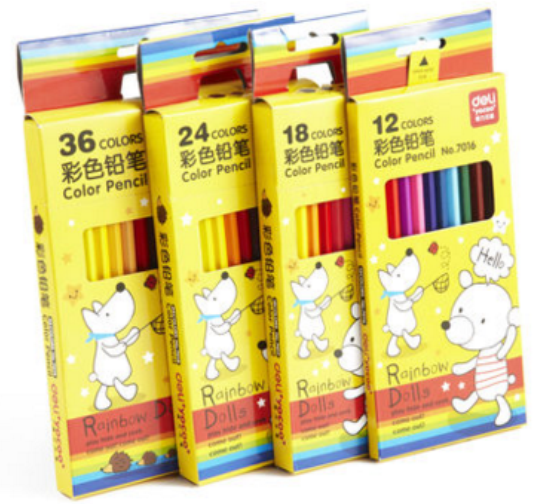 得力7017彩色铅笔
