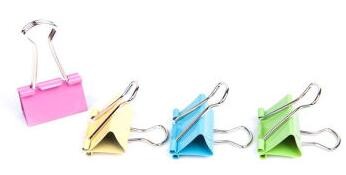 益而高 32毫米筒装彩色长尾夹