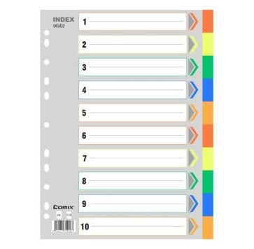 齐心(Comix) 胶质彩色索引(十色) 齐心(Comix) 胶质彩色索引(十色)