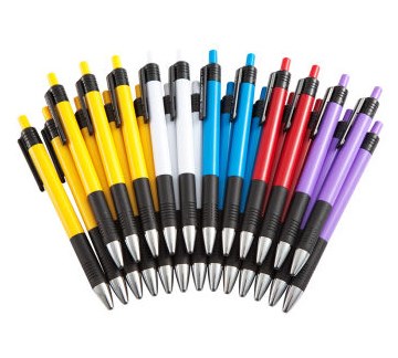 齐心0.7mm 黑、蓝、红 24支/盒