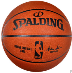 斯伯丁（SPALDING）74-602Y 篮球室内室外PU篮球掌控比赛用球(彩色运球人)