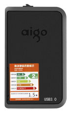 爱国者（aigo）HD806 移动硬盘 USB3.0 2T（黑色）