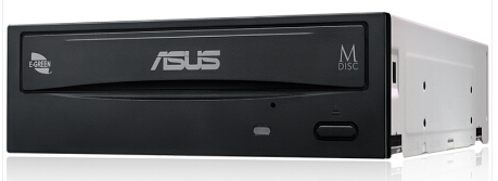 华硕(ASUS) 24倍速 SATA DVD刻录机 黑色(DRW-24D5MT)
