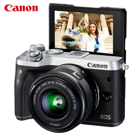 佳能(Canon)EOS M6 微单相机 数码相机 微单套机 银色(15-45 微单镜头)Vlog相 佳能(Canon)EOS M6 微单相机 数码相机 微单套机 银色(15-45 微单镜头)Vlog相