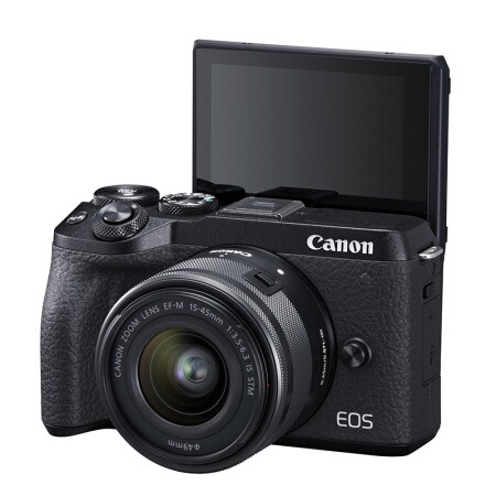 佳能(Canon)EOS M6 Mark II M62 微单相机 数码相机 黑色套机 (15-45 佳能(Canon)EOS M6 Mark II M62 微单相机 数码相机 黑色套机 (15-45