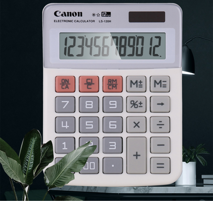 佳能Canon LS-120H 12位太阳能计算器